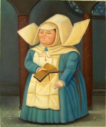 store falso d'autore Mother Superior di Fernando Botero